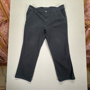 Duluth Trading DuluthFlex Fire Hose Pants Mens 42x30 Black Work Canvas